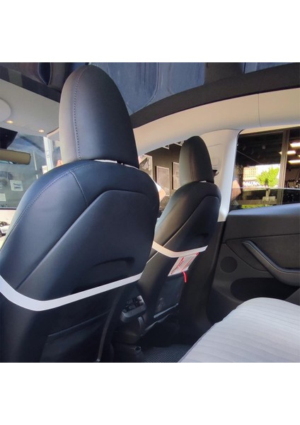 Tesla Model Y Juniper Tay Tüyü Cepli Koltuk Koruyucu Kılıf Iyon Serisi Gri 2025-SONRASI modelleri
