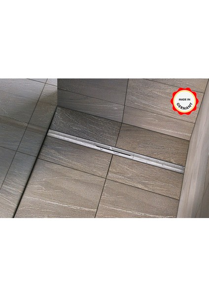 Cerafloor Pure Duş Kanalı, 120 cm Lineer Duş Süzgeci, Koku Önleyici, Hızlı Akışlı Sifon Gideri, Kanalizasyon, Tuvalet Kokusu Yapmaz, Kesilerek Boyu Ayarlanabilir, Kolay Temizlenir Süzgeç