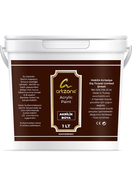 Akrilik Boya 1000ML - Kahve