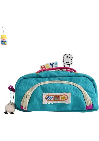 Kız Öğrenci Kalem Çantası Büyük Kapasiteli Çok Fonksiyonlu Kırtasiye Çantası Kalem Çantası Küçük Çeşitli Depolama (Yurt Dışından)