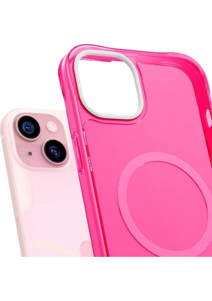 Ciel by CYRILL iPhone 15 ile Uyumlu Kılıf Ultra Sheer Mag MagSafe özellikli Hot Pink - ACS06829 fırsatları