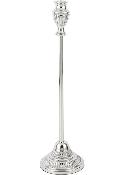 Silver Metal Mumluk 10X39 cm