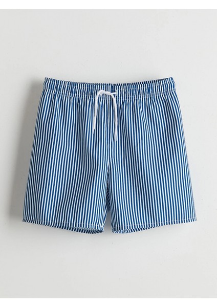 Lcw Kids Indigo Hızlı Kuruyan Uv Korumalı Erkek Çocuk Deniz Şortu