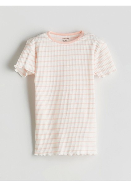 Lcw Baby Ekru Çizgili Kız Bebek Şortlu Pijama Takım fiyatları