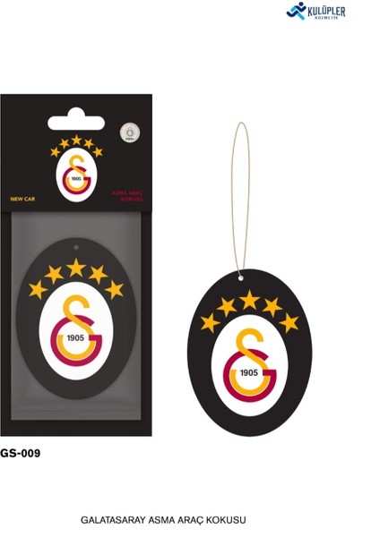 Galatasaray Resmi Lisanslı 5 Yıldızlı Asma Oto Kokusu ( New Car Kokusu )