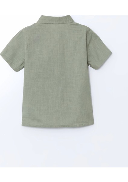 Lcw Kids Yeşil Basic Cepli Erkek Çocuk Poplin Gömlek fırsatları