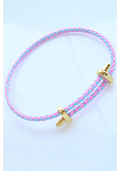 Yeni Sezon Renkli Ayarlanabilir Çelik Detaylı Örme Ip Bileklik fiyatları