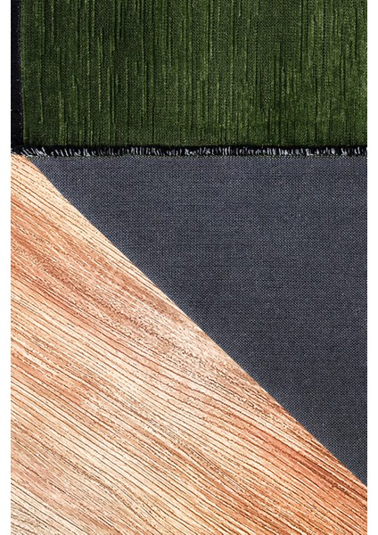 Milano ML106 Yeşil Leke Tutmaz Antialerjik Yıkanılabilir Dokuma Dekoratif Halı Kilim modelleri