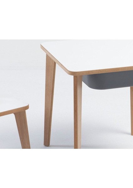 Depolama Hazneli Çocuk Aktivite Masa Sandalye Takımı - Tavşan Figürlü - Kare Masa fırsatları