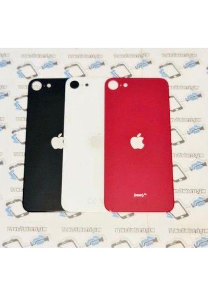 Apple Iphone Se 2020 Arka Kapak Batarya Pil Kapağı + Yapıştırıcı Hediye - Siyah