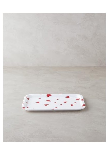 Home Watermellies Plastik Tepsi Beyaz - Kırmızı fiyatları