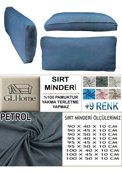 %100 Pamuk Petek 4 Adet Sırt Minderi Kılıfı