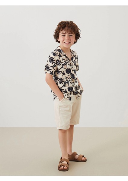 Lcw Kids Gri Regular Fit Baskılı Erkek Çocuk Gömlek fiyatları