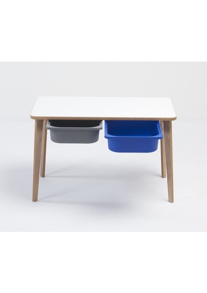 Yaz Sil Yüzeyli Çocuk Aktivite Masası - Dikdörtgen - Çift Sepetli modelleri