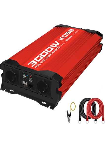 KBN3000 12V/220V 3000WATT Tam Sinüs Dönüştürücü Invertör