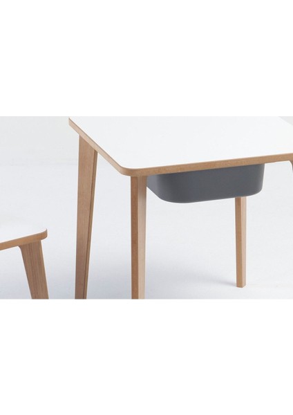 Depolama Hazneli Çocuk Aktivite Masa Sandalye Takımı - Bulut Figürlü - Kare Masa fırsatları