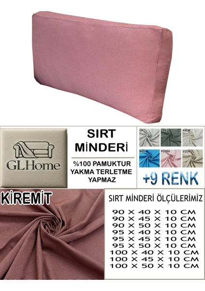 %100 Pamuk Petek 4 Adet Sırt Minderi Kılıfı