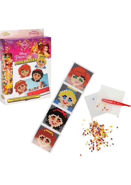 Nessiworld 4in1 Disney Princess Pixel Pixel Boncuk Aktivite ve Oyuncak Seti