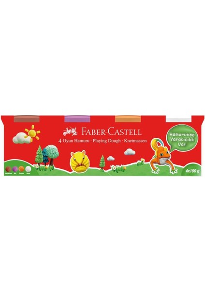 Faber Castell Oyun Hamuru 4X100 Klasik Renk ( Yeni )