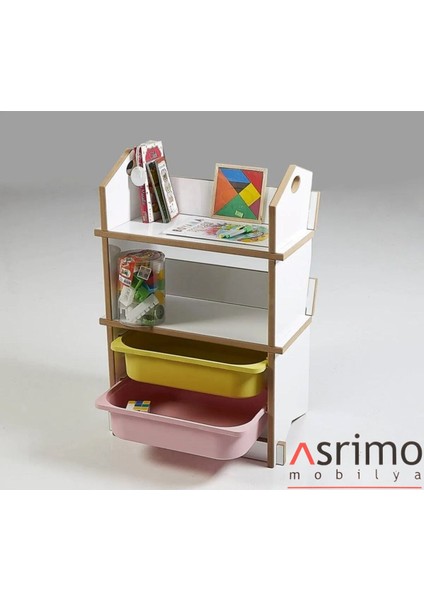 Çocuk Aktivite Kitaplık Saklama Ünitesi