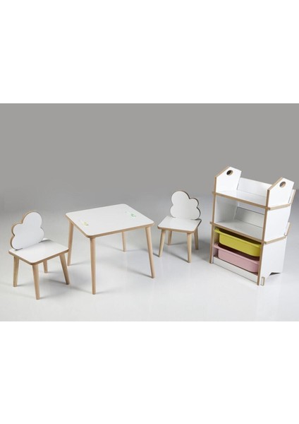 Çocuk Aktivite Masa Sandalye Kitaplık Takımı fiyatları