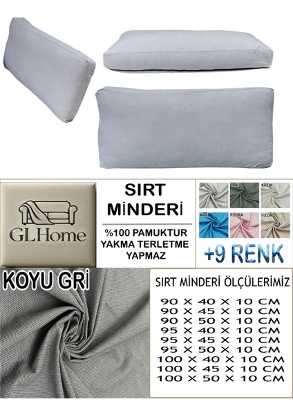 %100 Pamuk Petek 4 Adet Sırt Minderi Kılıfı