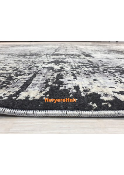Rustic 1076 Siyah Gri 160X230 cm Saçaklı Salon Halısı indirimleri