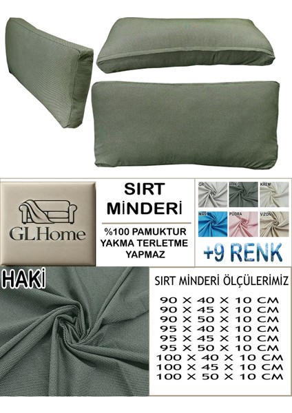%100 Pamuk Petek 4 Adet Sırt Minderi Kılıfı