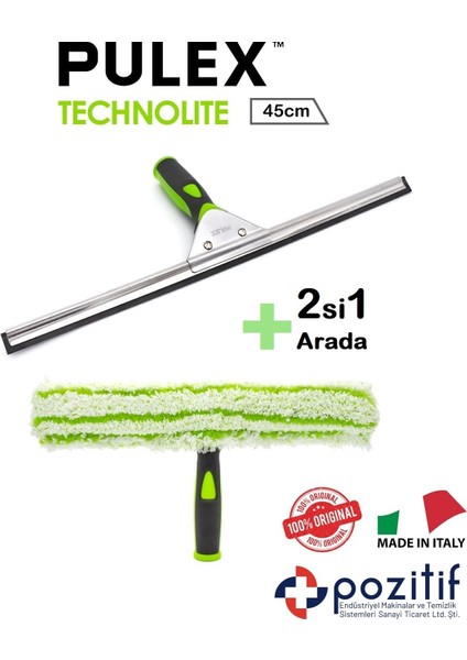 Cam Silme Aparatı Seti - 45CM Technolite Camçek ve Peluş Takımı