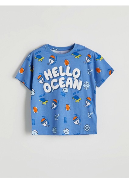 Lcw Kids Mavi Baskılı Erkek Çocuk Şortlu Pijama Takımı fiyatları