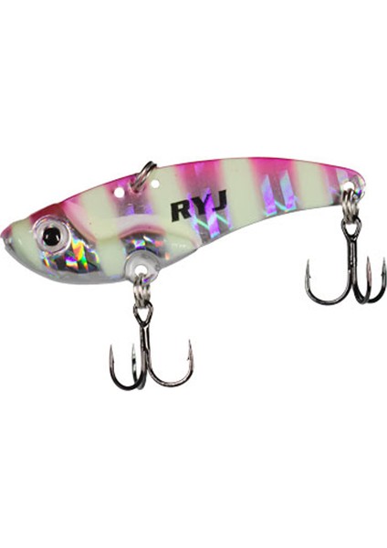 Mirror Vib 5,5cm 15GR Vibrasyon Yem Renk : Pink Glow Zebra