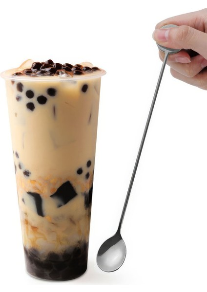 6 Adet 304 Çelik 21 cm Kokteyl Kahve Latte Karıştırma Barmen Kaşığı CIN764BY-6 fiyatları