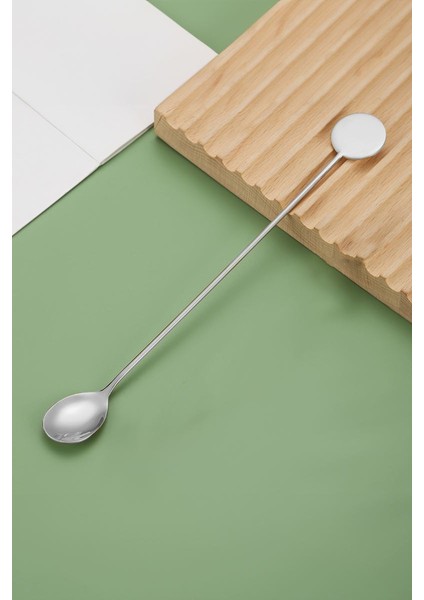 6 Adet 304 Çelik 21 cm Kokteyl Kahve Latte Karıştırma Barmen Kaşığı CIN764BY-6 indirimleri