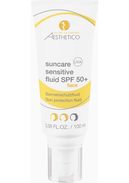 Aesthetıco Suncare Sensitive Fluid Spf 50+, Hassas Ciltler Için Yüksek Koruma Güneş Kremi