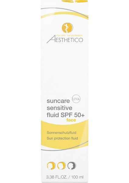 Aesthetıco Suncare Sensitive Fluid Spf 50+, Hassas Ciltler Için Yüksek Koruma Güneş Kremi fiyatları