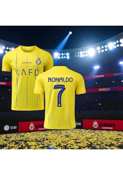 Al-Nassr 23/24 Sarı T-Shirt Iç Halı Saha Forma modelleri