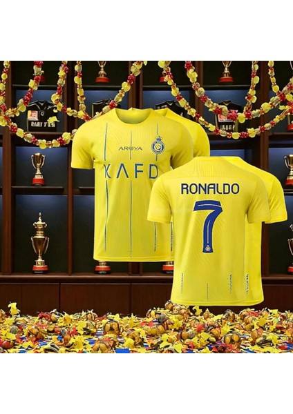 Al-Nassr 23/24 Sarı T-Shirt Iç Halı Saha Forma indirimleri
