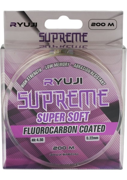 Supreme Super Soft Green 200M Fluorocarbon Coated Misina Kalınlık (Mm) : 0,30MM