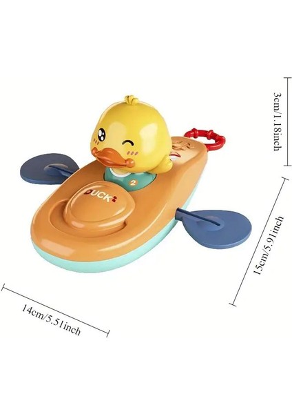 Kanolu Yüzen Ördek Banyo Havuz, Deniz Oyuncağı Pil Gerektşrmez. 1 Adet, Dayanıklı Abs Plastik, Manuel indirimleri