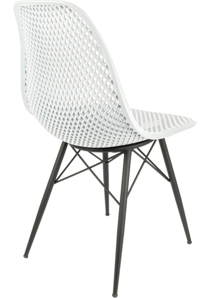 Safir Sandalye – Metal Ayaklı Modern Mutfak Kafe Restoran Ofis Sandalyesi 2'li Set