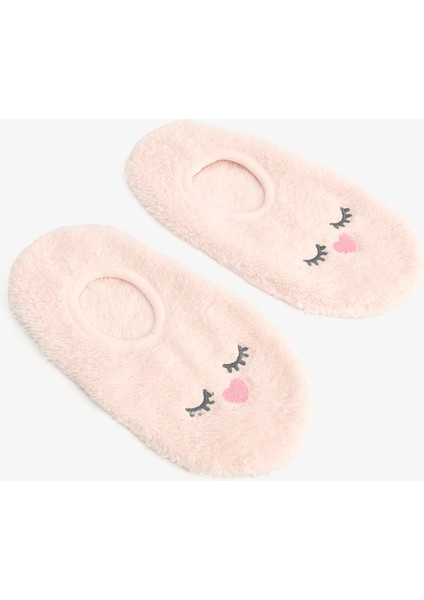 Açık Pembe Sleepy Çizgili Nakışlı Ev Çetiği modelleri