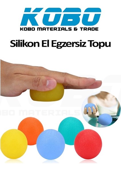 Silikon El Egzersiz Topu