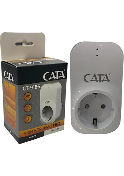CT-9186 Akım Korumalı PRİZ(918 JOULE-4000W)