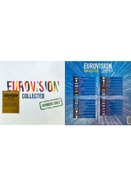Eurovision Collected: Winners Only (Mavi Renkli) Plak 2 Lp modelleri