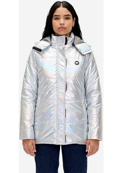 Jolene Gümüş Gri Puffer Mont