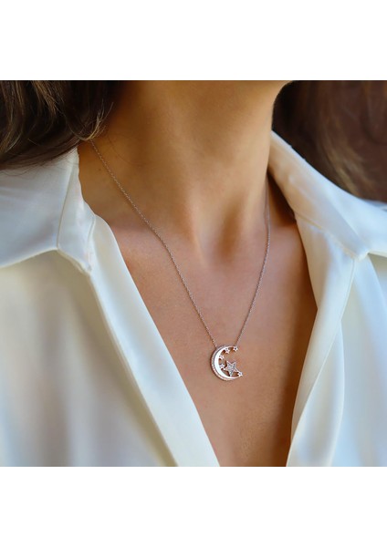 Ay Yıldız Gümüş Kolye fiyatları