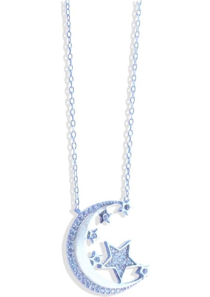 Ay Yıldız Gümüş Kolye indirimleri