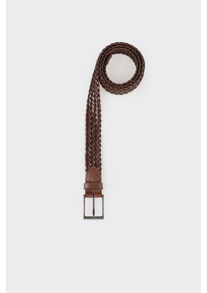 Kahve Deri Erkek Kemer