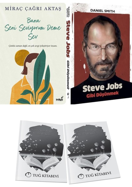 Bana Seni Seviyorum Deme Sev ve Steve Jobs Gibi Düşünmek + Hediyeli