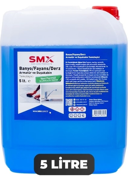 Banyo-Fayans-Derz-Armatür ve Duşakabin Temizleyici 5 Lt.